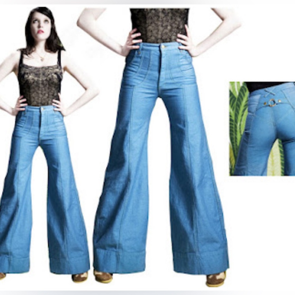JUDI ROSEN GBU Elephant Bell Jeans Size 31 - Picture 10 of 10